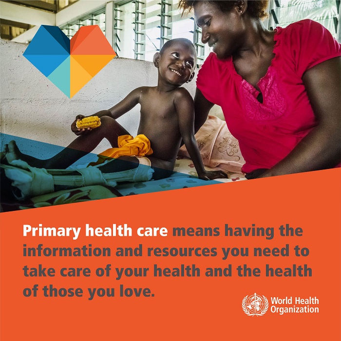 Caption: Primary health care poster. Credit: WHO Caption: Primary health care poster. Credit: WHO