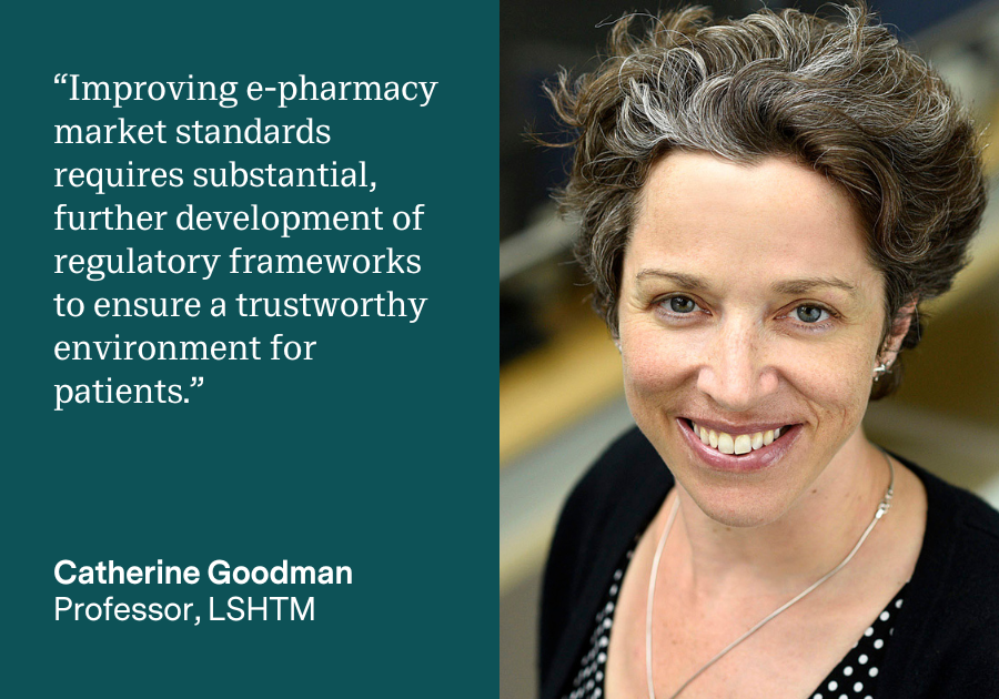 Quote from Catherine Goodman on developing e-pharmacy regulations