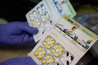 Checking antimalarial drug samples